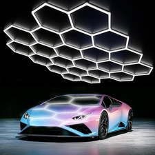 Super Bright 40000LM Hexagon LED Garage Light - 22 DIY Honeycomb Panels