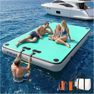 Inflatable Floats Pool Float Water Island Raft Boat Floating Mat for Pool Ocean