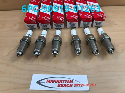#ad 16 23 Toyota Tacoma V6 3.5l Spark Plug Set of 6 90919 01263 Genuine Toyota $39.99