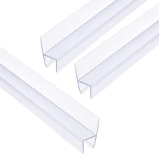 Glass Shower Door Side Seal 78.5" Long for 1/2" Glass H-Type Seal Strip, Clear