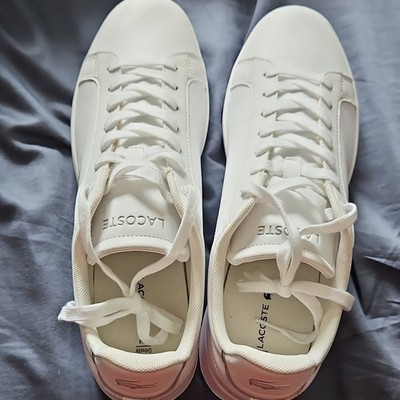 Lacoste Carnaby Pro White Low Top Lace-Up Men's Casual Sneakers