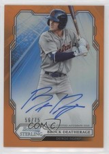 2019 Bowman Sterling Prospect Orange Refractor 56/75 Brock Deatherage Auto s3g