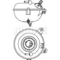 Mahle Crt 21 000S AusgleichsbehäLter, KüHlmittel FüR Audi, Seat, Skoda, Vw
