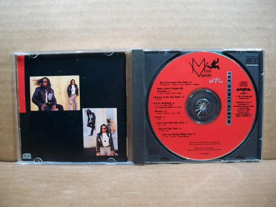 Milli Vanilli - The Remix Album (CD, 1990, Arista) Foto 4 de 4