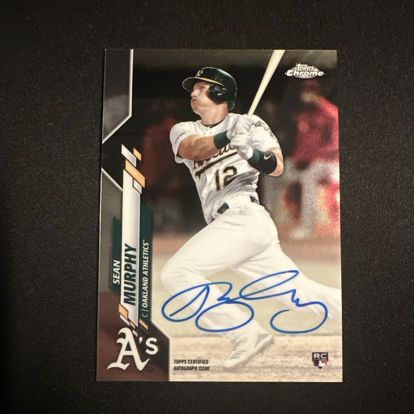 2020 Topps Chrome Sean Murphy Rookie On-Card Auto #RA-SM