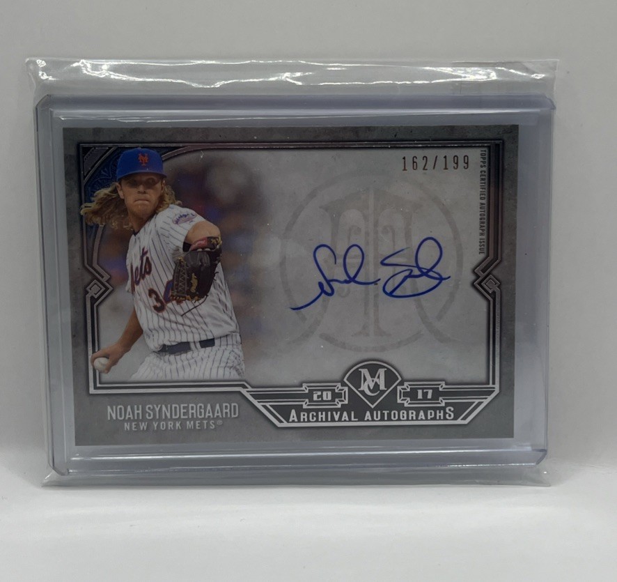 2017 Topps Museum Collection Archival Auto 162/199 Noah Syndergaard #AA-NS Mets