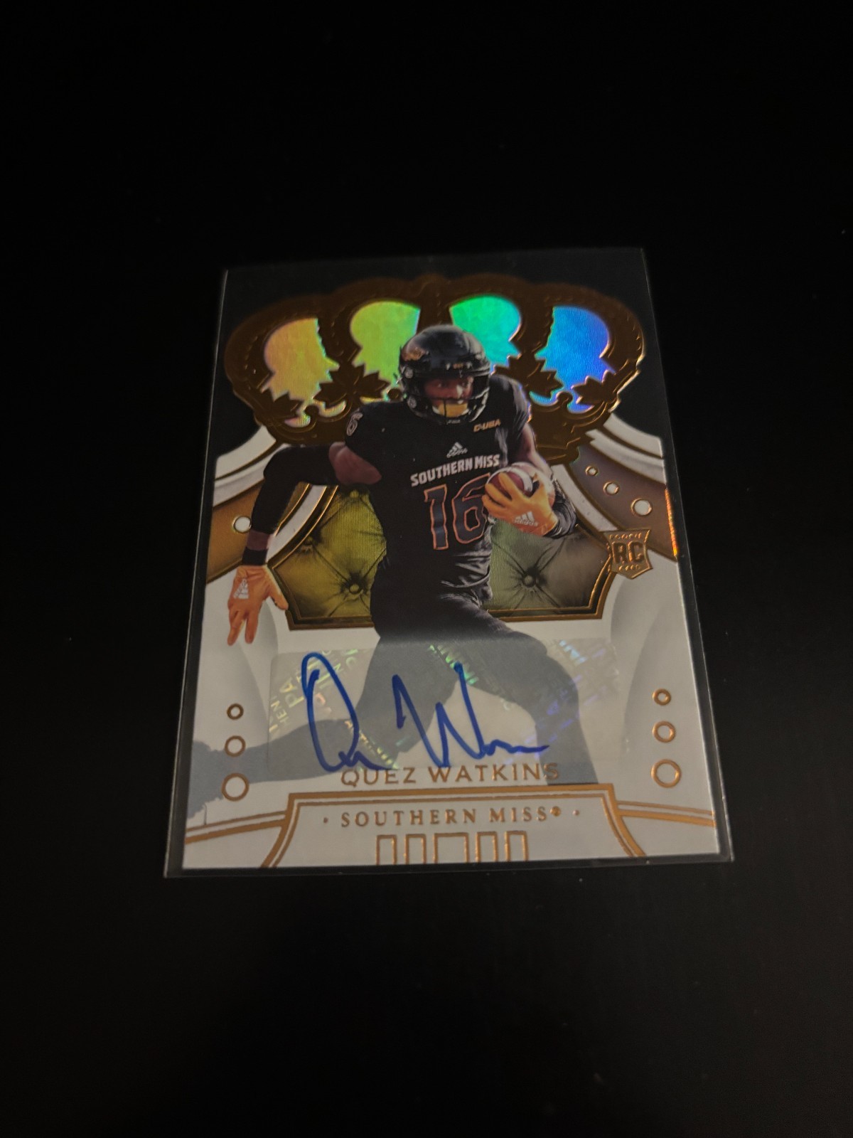 Quez Watkins Panini Chronicles Draft Picks Crown Royale #80 Signature