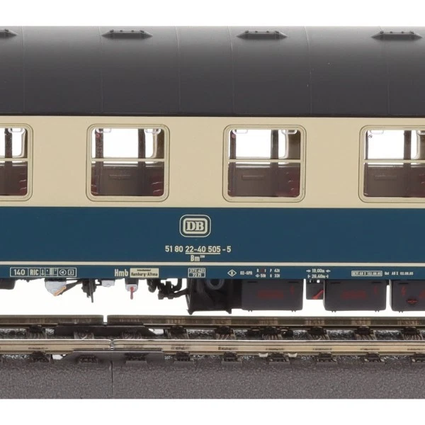 Brawa 58149 Schnellzugwagen Bm238, DB, Ep.IV, mit Beleuchtung, AC H0 + Neu