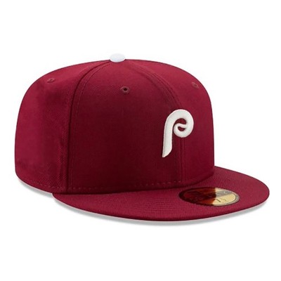 Brand New 59FIFTY Baseball Cap - MLB Philadelphia Phillies Burgundy Fitted Hat