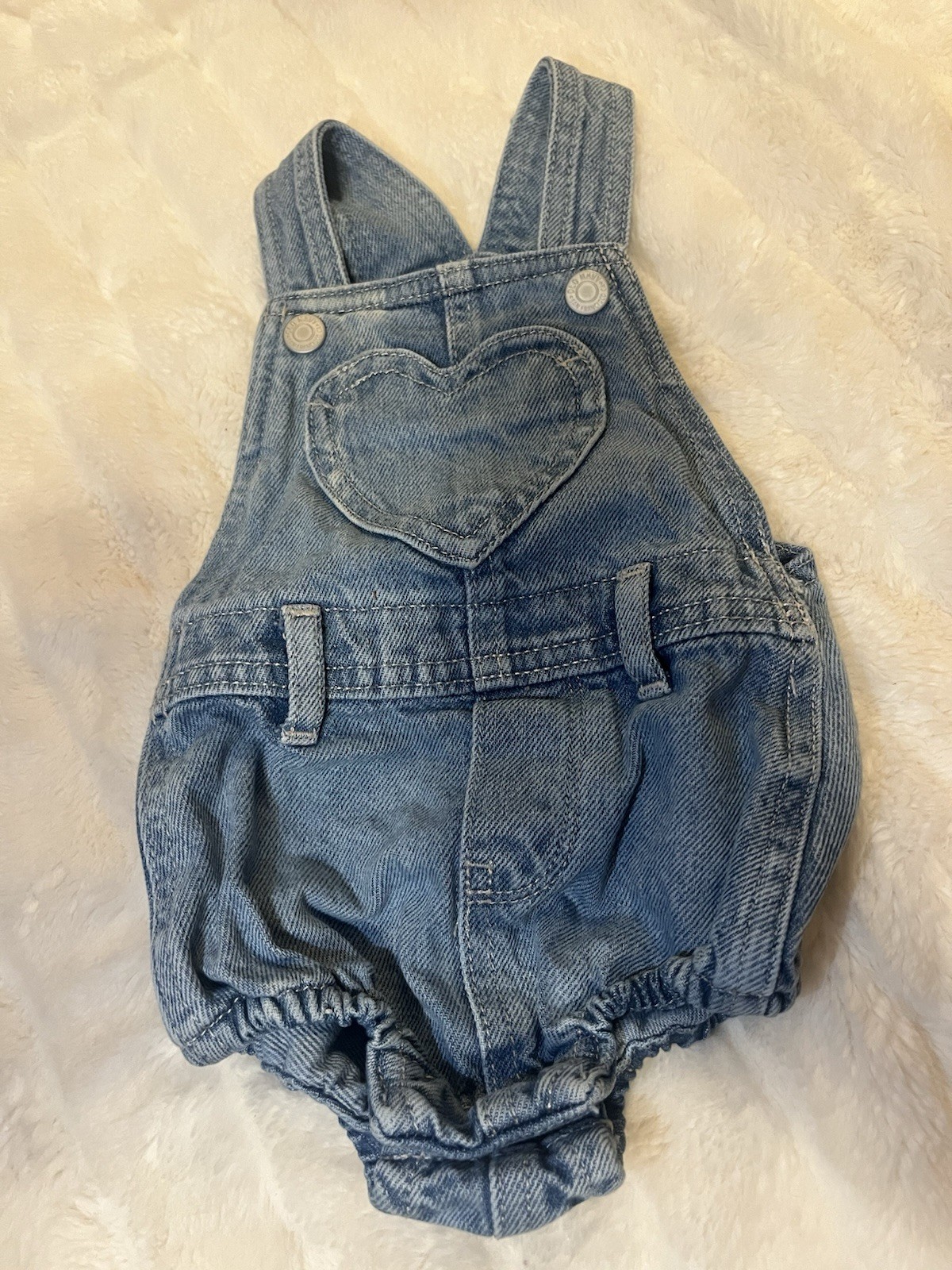 Baby Denim Overalls 6-12 Months Old Navy
