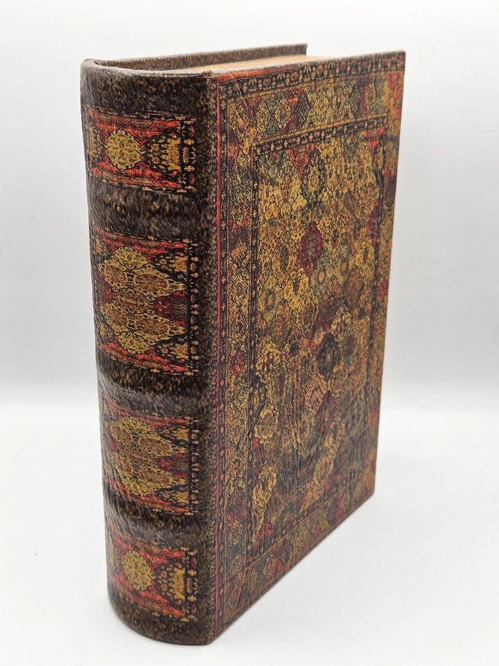 Декоративная антикварная вдохновленная секретная коробка для хранения искусственных книг с магнитной застежкой на подкладке - Изображение 2 из 4