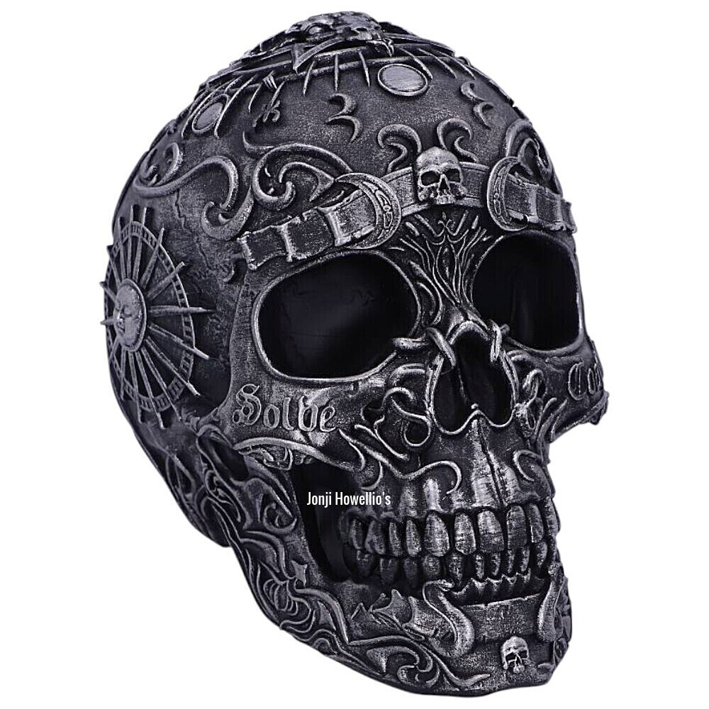 Skull Sculpture Gothic Ornament Nemesis Now Baphomet Worship Pagan Wiccan Altar