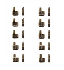 5 Metal Zipper Latch Slider Retainer Box Insertion Pin Repair Kit 20 PCS