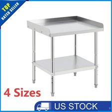 12/24/28" 2 Tier Stainless Steel Grill Tables Equipment Stand Metal Prep Table