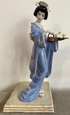 Tamiko japanische Geisha Manabu Saito 12'' Figur Franklin Mint The Tea Ceremony