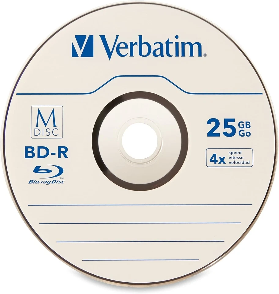 Verbatim M DISC BD-R 25GB 4X with Branded Surface Blank Blu-Ray Recordable Media - Image 3 of 3