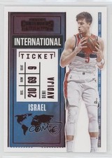 2020-21 Panini Contenders International Ticket Red Deni Avdija #15 0b3