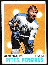 1970-71 O-Pee-Chee Glen Sather Pittsburgh Penguins #205