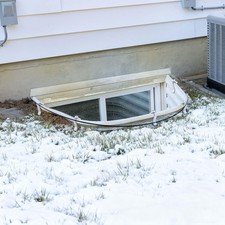 39L x 16W Basement Window Well Covers with Mounting Clip Heavy-Duty Clear Pol...