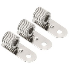 Clip Holder Pen, 3pcs Portable Metal Single Spring, Silver