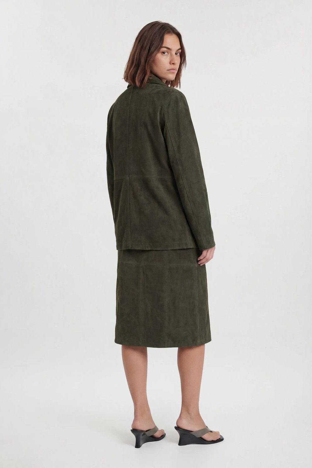 Karen Millen Suede Jacket Womens Elevated Day Jackets & Coats image 2