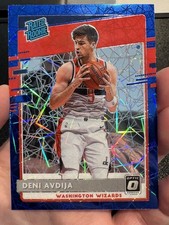 2020-21 Panini Donruss Optic - Rated Rookie Deni Avdija #159 Blue Velocity Prizm
