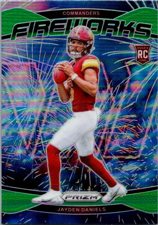 2024 Panini Prizm - Fireworks Jayden Daniels #24 (RC)
