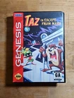 Taz in Escape From Mars Sega Genesis CIB with Manual Tested Working Original !!!