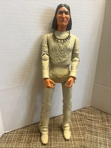 Vintage 1960s Johnny West Geronimo Action Figure Marx Toys Used