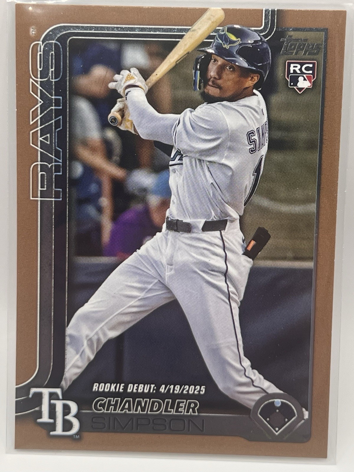 2025 Topps Update Series | Rookie Debut Chandler Simpson #US349 Gold 918/2025