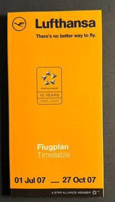 Lufthansa Timetable Effective July 1, 2007