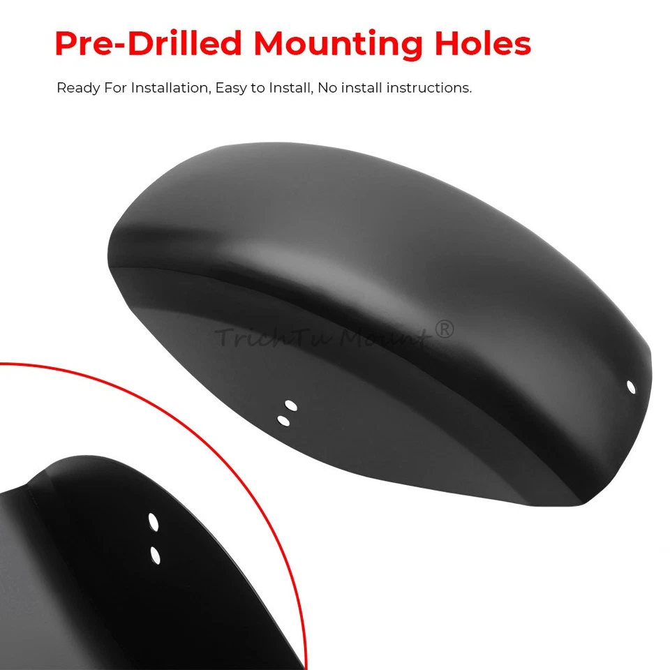 Guardabarros trasero negro mate para Harley Bobber Sportster 883 1200 48 72 XL Foto 4 de 4