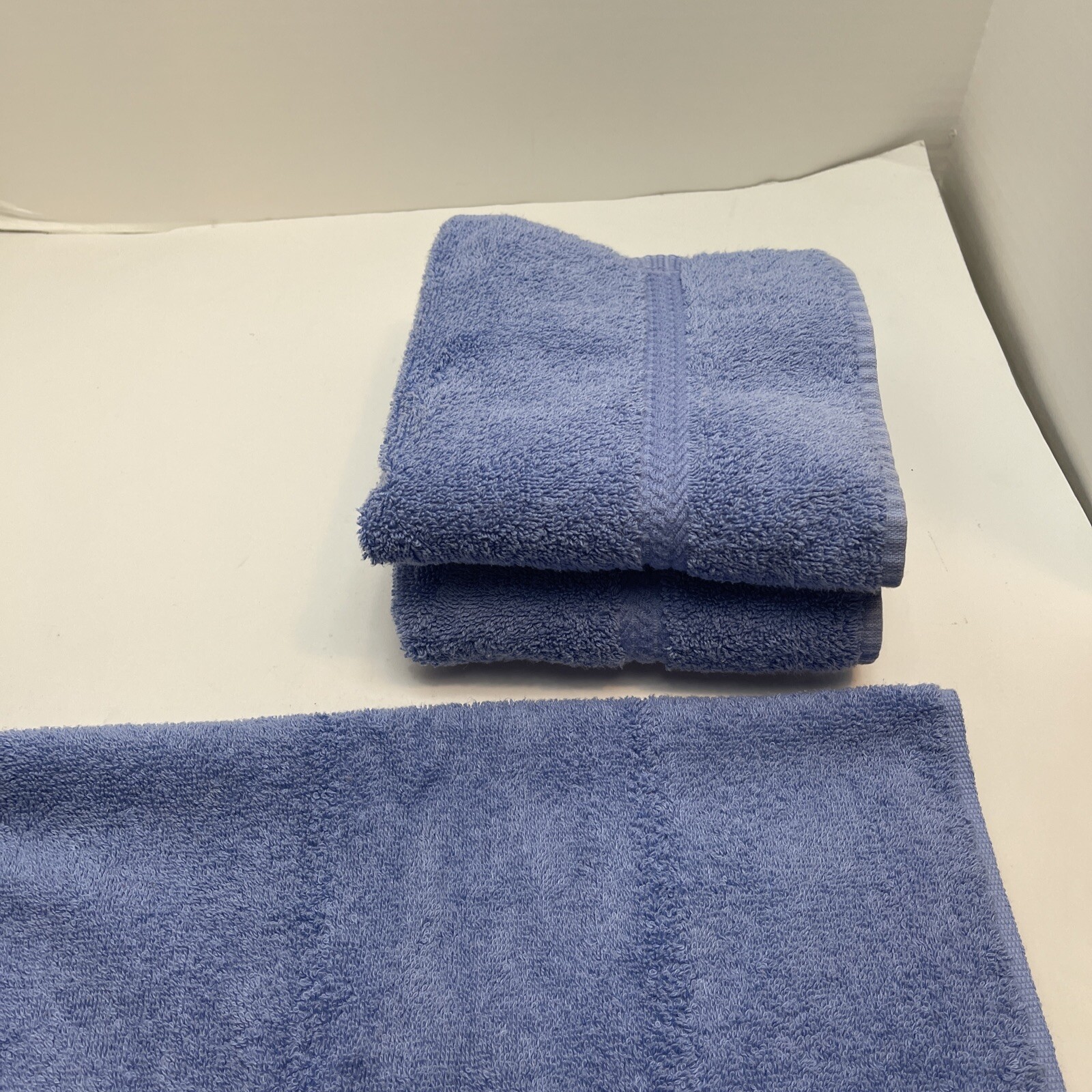 Wamsutta Optimum Cornflower Blue Hand Towels 16 x 28 Set of 3 eBay