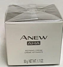 AVON ANEW AHA (Alpha Hydroxy Acid) REFINING CREAM - 1.7 FL OZ NEW & SEALED