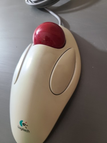Logitech Trackball Marble Mouse PS2, T-CM14, 804292-0000 White - Picture 4 of 6