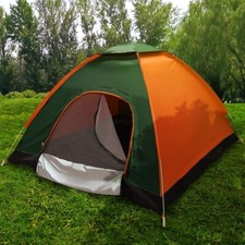 3-4 Man Automatic Instant Double Layer Pop Up Camping Tent Waterproof Outdoor UK