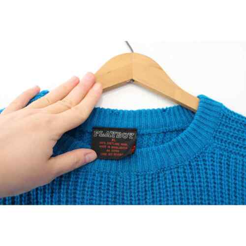 Vintage Playboy Wool Sweater XL - Picture 4 of 6