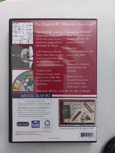 CHARLES W MORGAN voyages of the past present & future CD ROM mac / pc - Picture 2 of 2