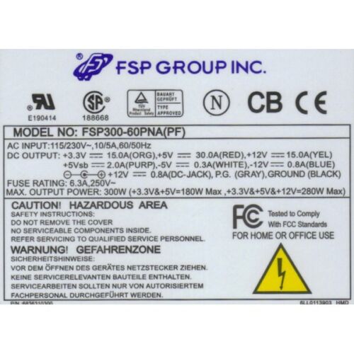 AT power supply unit FSP300-60PNA(PF)(AT) - Picture 6 of 8