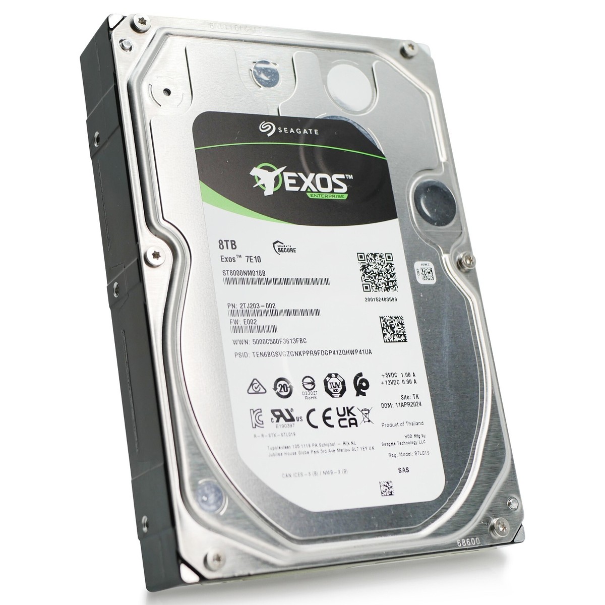 Seagate Exos 7E10 8TB SAS 12Gb/s 3.5in Enterprise HDD