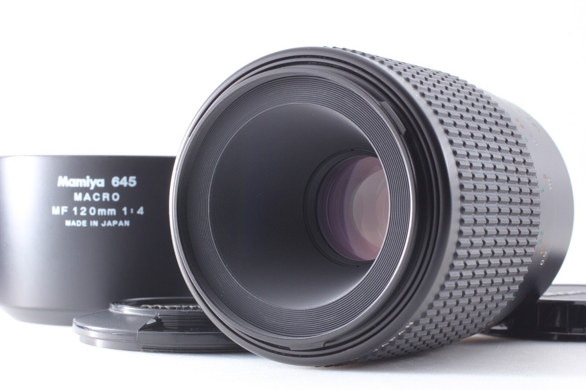 120mm Mamiya Af MINT++ W/ Hood 】 Mamiya 645 Macro MF 120mm F/4