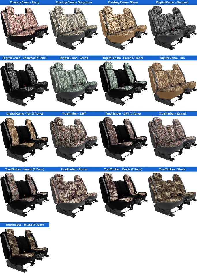 Fundas de asiento camufladas para Dodge D350 1987-1989 Foto 2 de 4