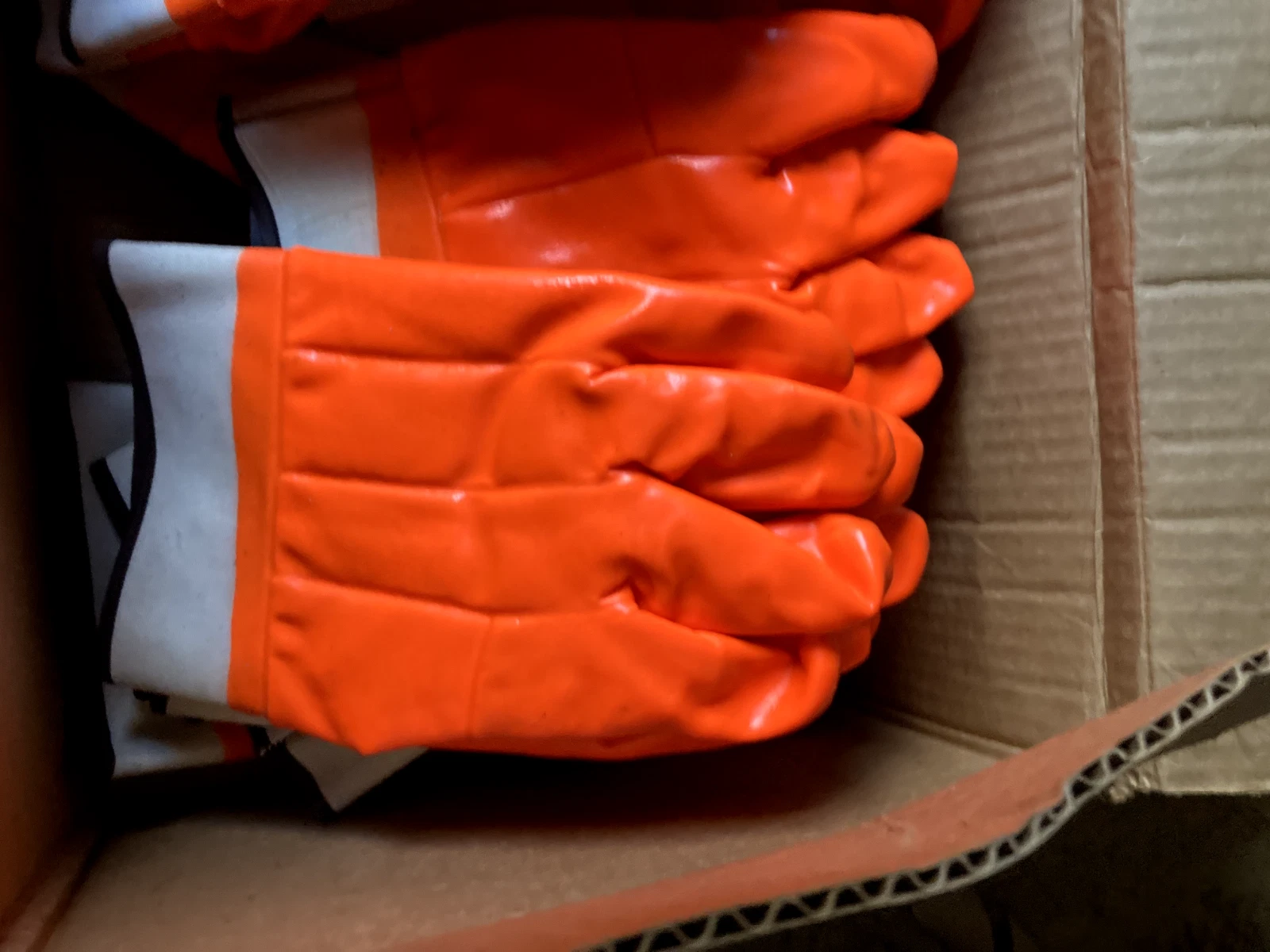 10 pair Rubber Coated Lined Cuff Waterproof Work Gloves