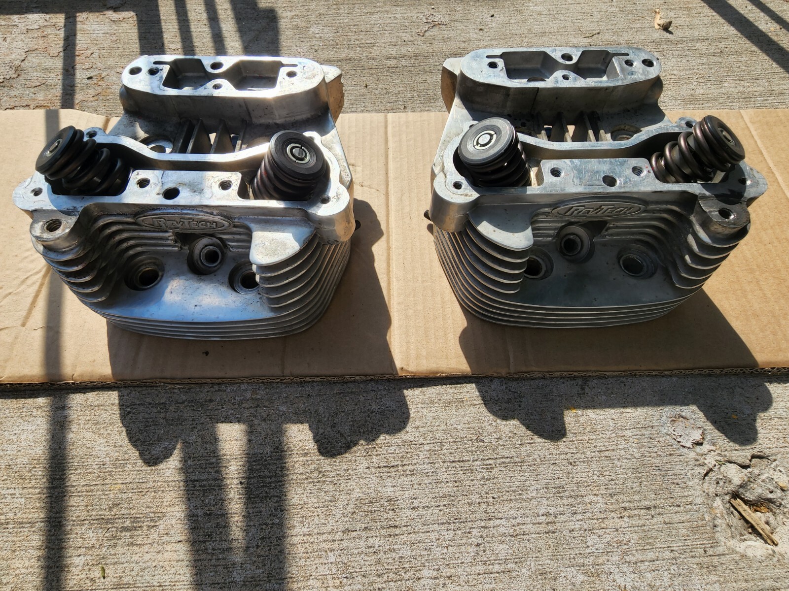 Revtech Heads, cylinders, rocker boxes evo style polished eBay