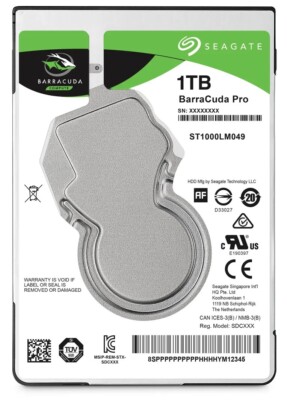 FESTPLATTE SEAGATE BARRACUDA PRO ST1000LM049 1TB 7.2k 128MB SATA III 2.5''