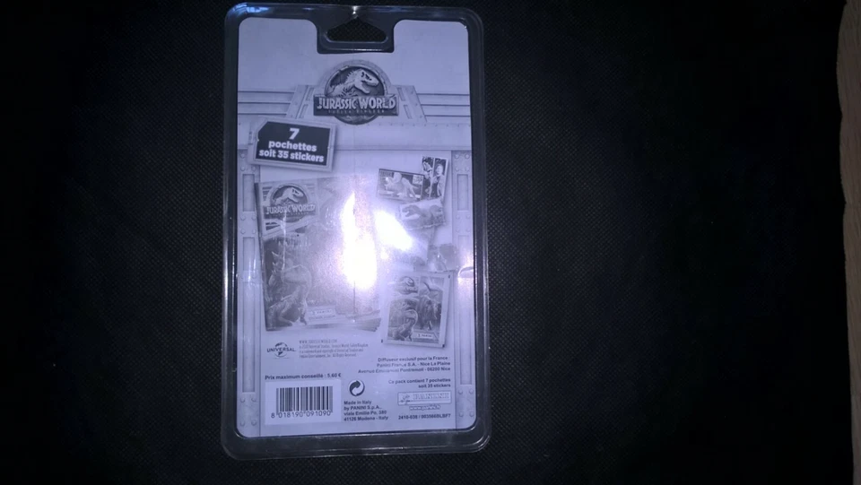 1 blister de 7 pochettes JURASSIC WORLD 2 - PANINI - 2018 - - Photo 2/2