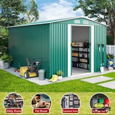 Metal Garden Shed Outdoor Storage Shed for Tool Bike With Free Foundation Base