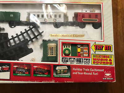 Vintage New Bright Santas Musical Express Christmas Train Vintage New Bright Santas Musical Express Christmas Train