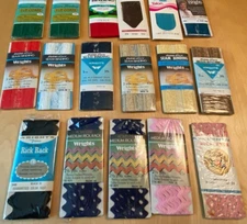 NEW 20 PC WRIGHTS SEAM BINDING RICK RACK SEWING FINISHES