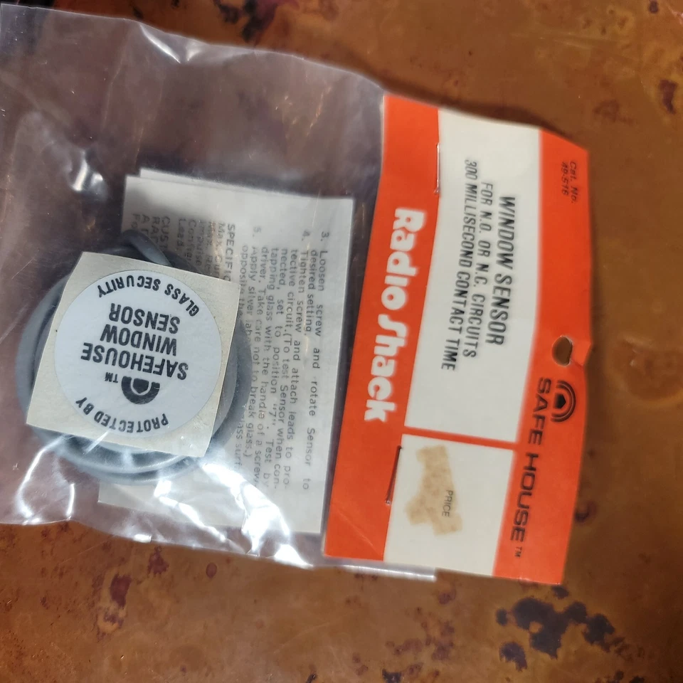 Radio Shack Safe House Glass Breakage Sensor 49-516 Window Bug - New - Image 2 of 4